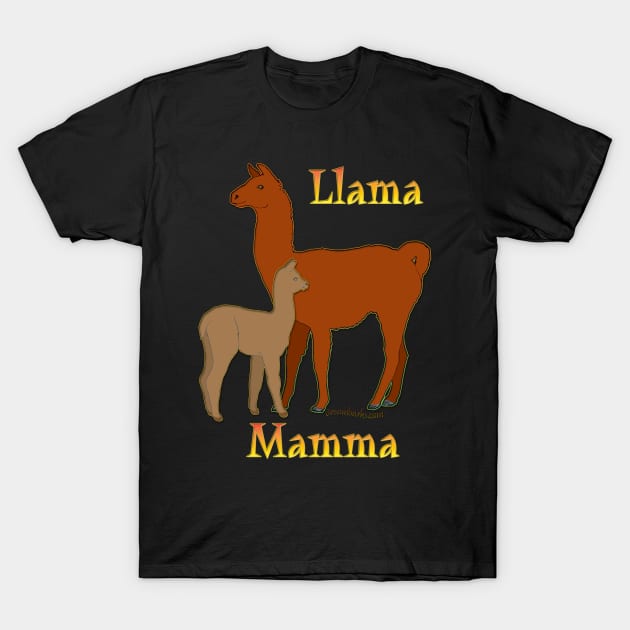 Llama Mamma T-Shirt by Dreambarks